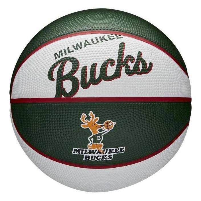 Ballon de Basket Taille 3 NBA Retro Mini Milwaukee Bucks